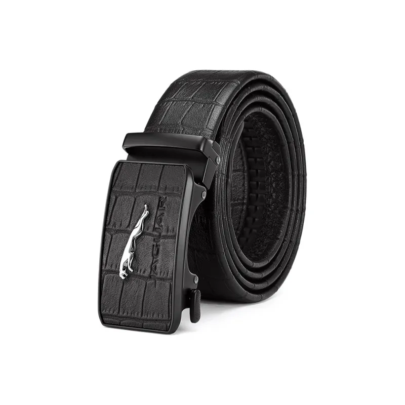 JAGUAR Business Pants With Automatic Buckle Cow Leather Belts Men's Width .5cm-8