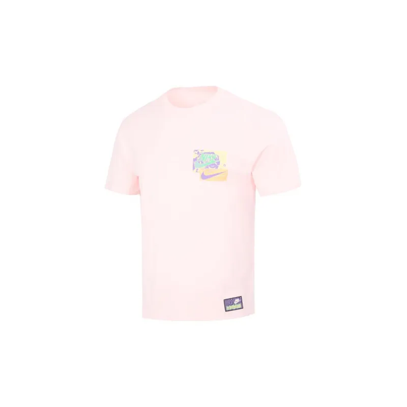 Nike T Shirts Men Pink-1