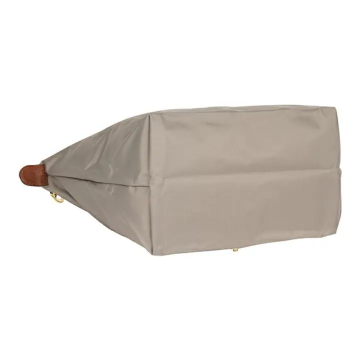 LONGCHAMP Le Pliage Canvas With Leather Trim Handbag Small Size Women's Streptopelia Gray-3
