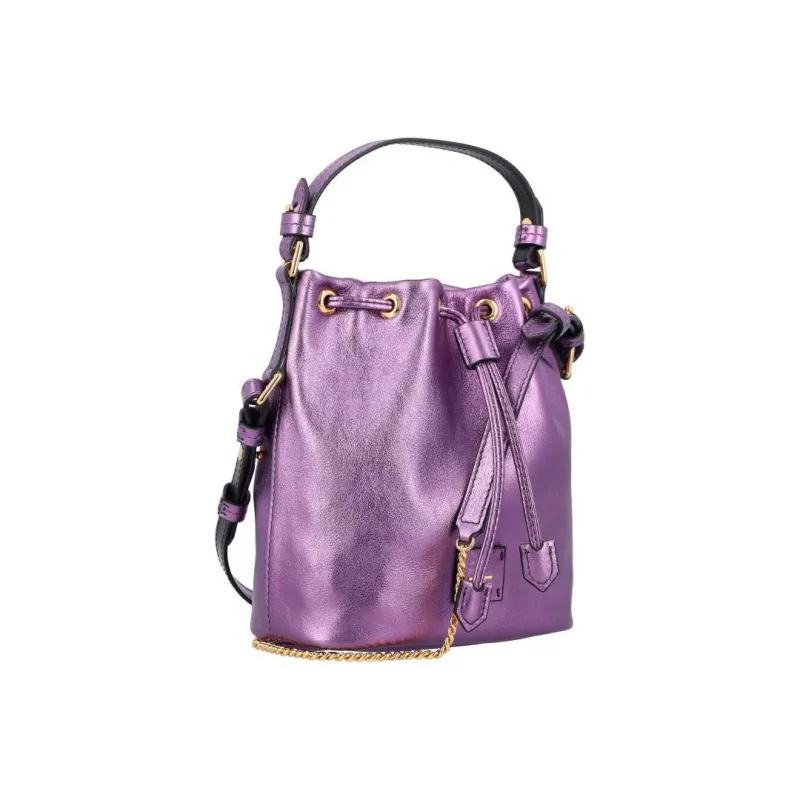 TOM FORD DISCO Cow Leather Bucket Bags Shoulder Bag Crossbody Bag Handbag Small Size Women's Fuchsia-2