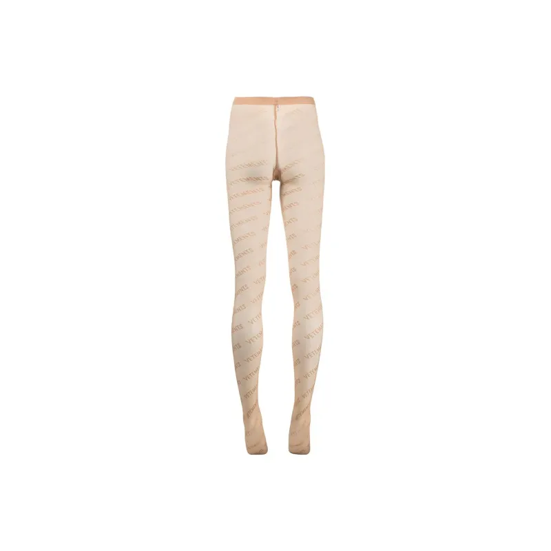 Vetements Logo-print Semi-sheer Tights-1