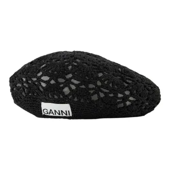 GANNI Berets Women's Black