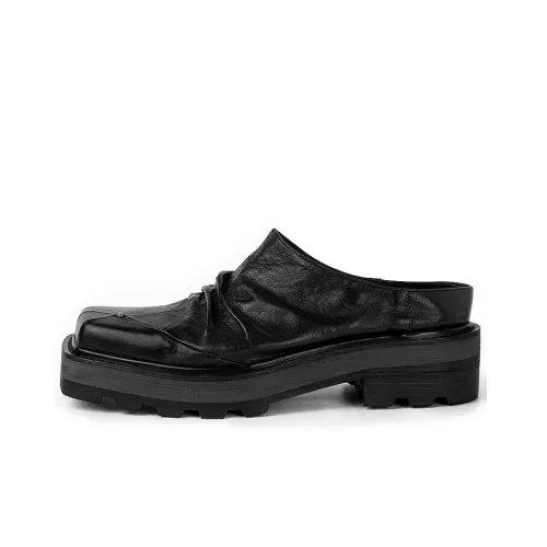 HUANXIANGZHE Platform Shoes Unisex Black