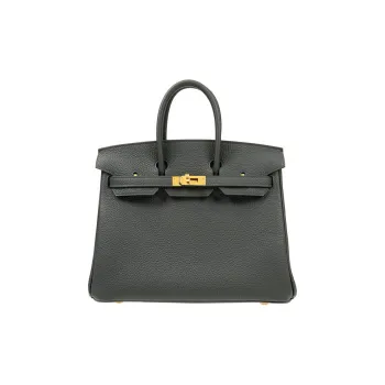 HERMES Birkin Togo Calfskin Birkin Bag Handbag Women's 67 Vert Fonce Dark Green