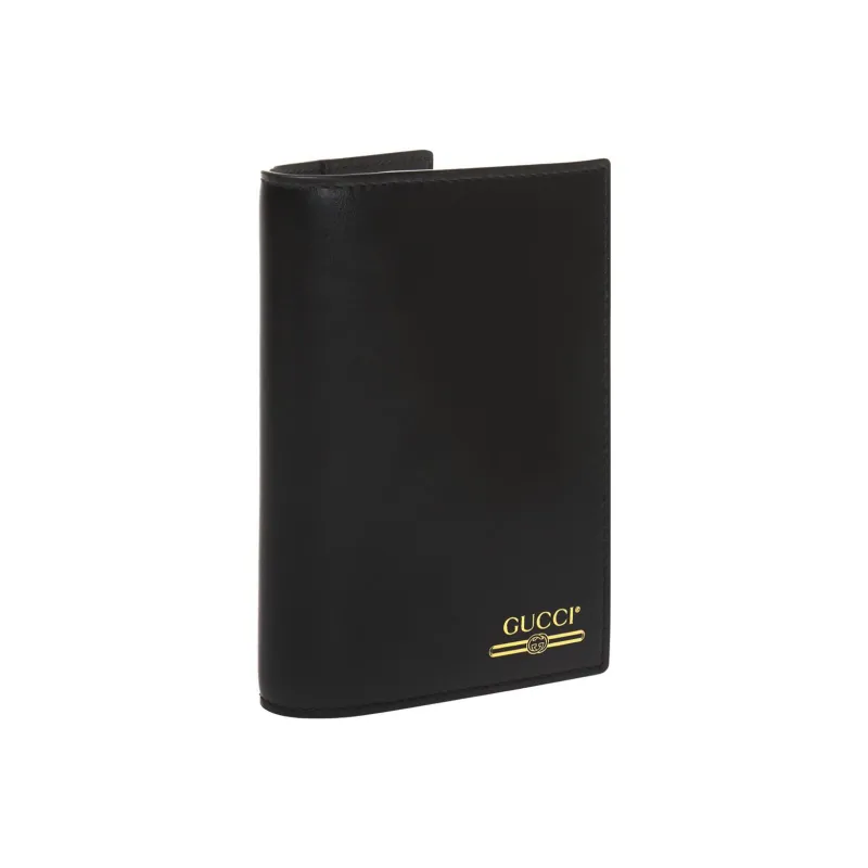 GUCCI Leather Wallet Men's Black-1