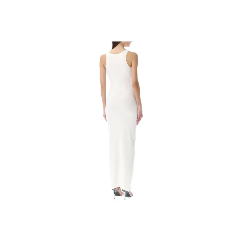 Blumarine Sleeveless Dresses Women's White-1