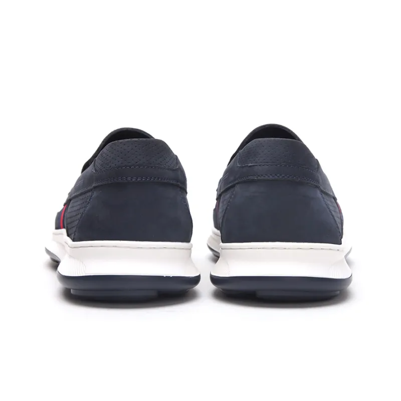 Satchi Casual Leather Shoes Men's Blue-4