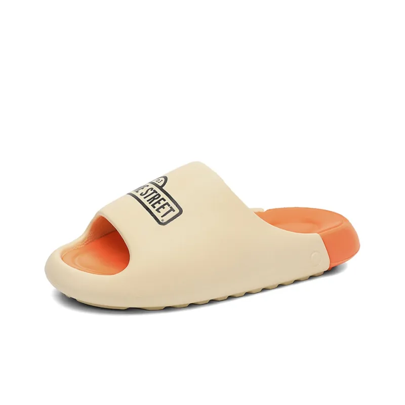 SESAME STREET Slide Slippers Unisex Black Orange-0