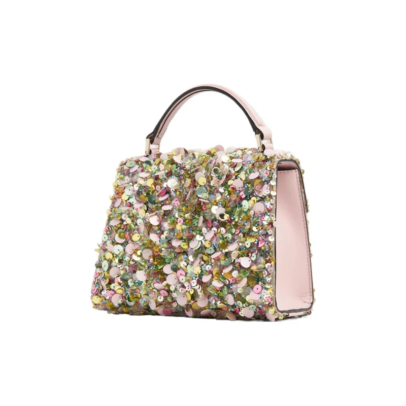 Valentino VSLING Rhinestone Shoulder Bag Crossbody Bag Handbag Mini Women's Multicolor-1