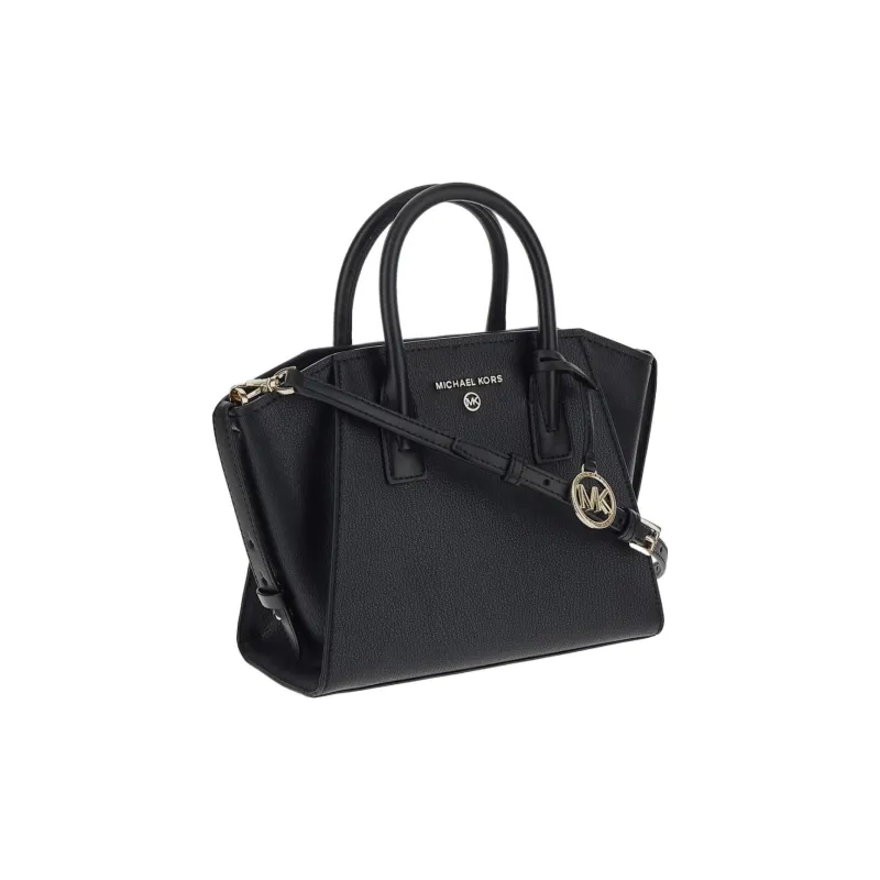 MICHAEL KORS Avril Soft Leather Shoulder Bag Crossbody Bag Handbag Small Size Women's Black-1