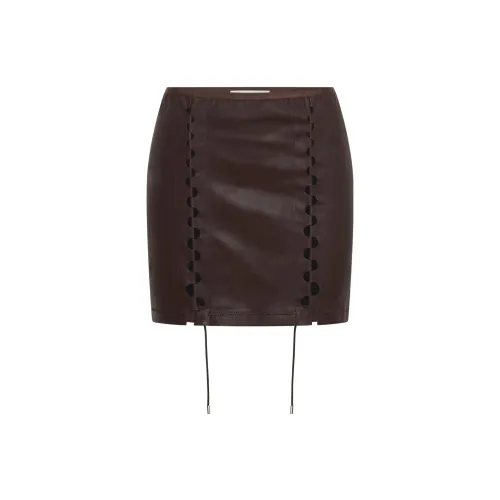 DION LEE Hinge Seam Mini Skirt