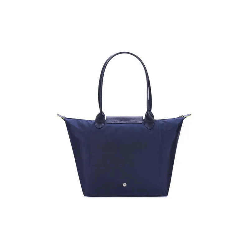 LONGCHAMP Le Pliage Green Canvas With Leather Canvas Bag, Handbag, Shoulder Bag Tubas Women's Marine Blue-3