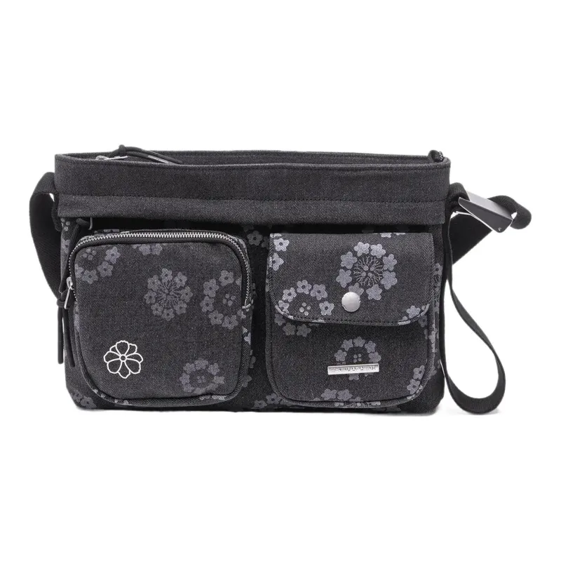 LiNing Cotton Crossbody Bag Regular Unisex Black-0