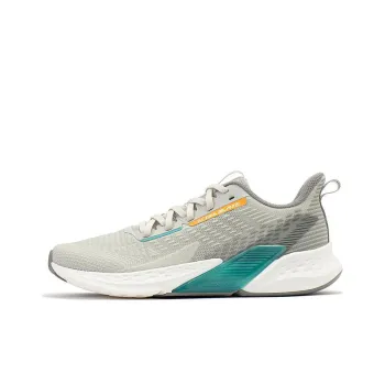 361° Anti Slip And Wear Resistant Breathable Low Top Running Shoes Men's Gray Green White