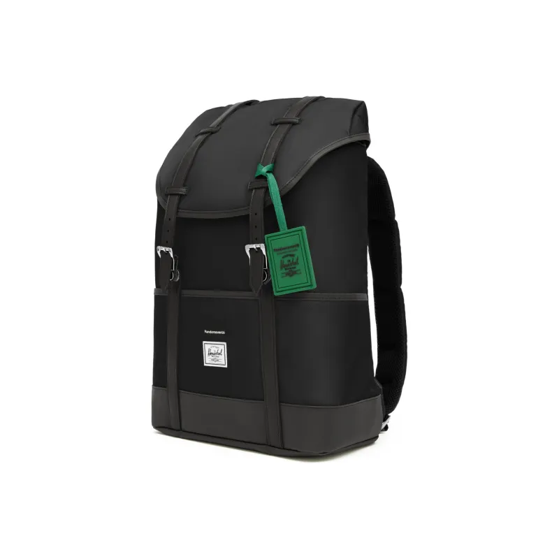 Herschel Randomevent Collaboration Recycled Material Travel Backpack Regular Unisex Black-2