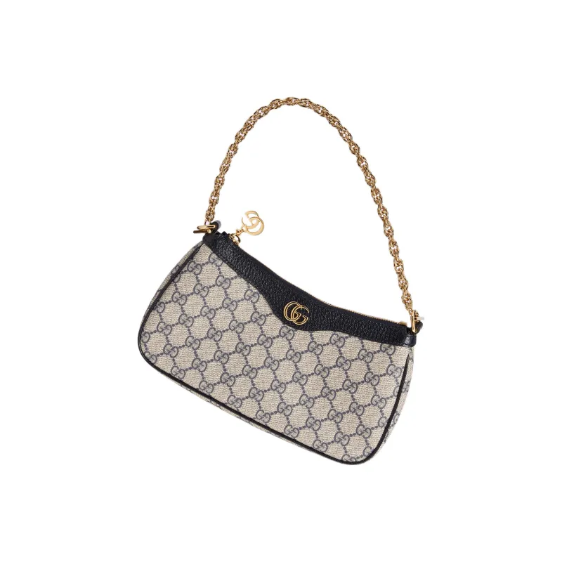 GUCCI Ophidia Canvas With Leather Trim Shoulder Bag, Handbag, Shoulder Bag Women's-2