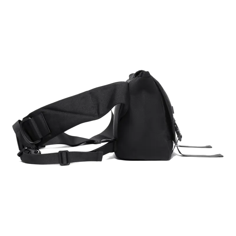 NOMK Oxford Messenger Bag, Shoulder Bag, Crossbody Bag Large Size Unisex Black-2