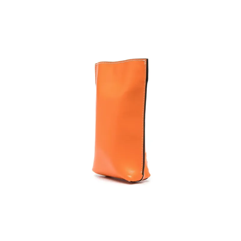 GANNI Polyurethane Handbag Shoulder Bag Crossbody Bag Small Size Women's Orange-1