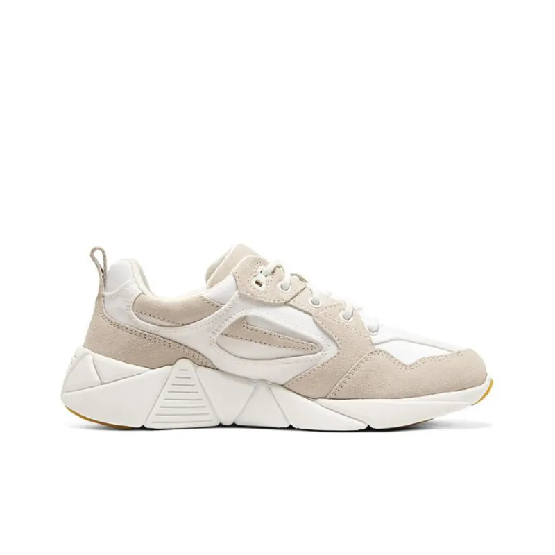 Skechers MARK NASON Los Angeles Anti Slip Wear Resistant Low Top Running Shoes Women's White Yellow-1