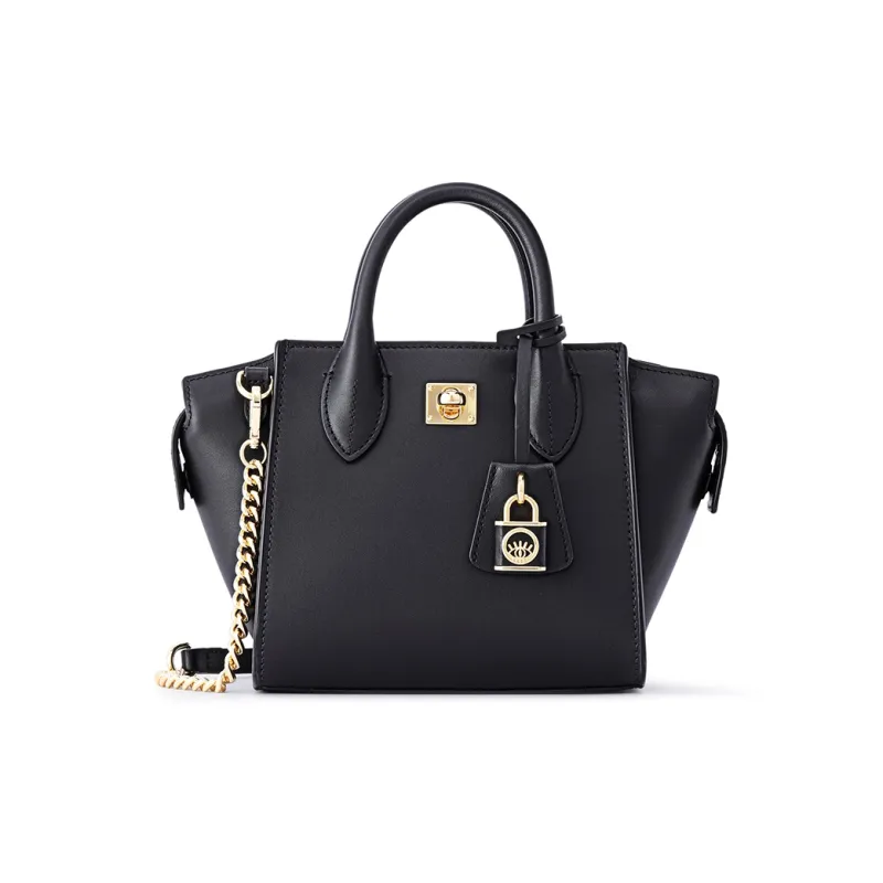 FION Cow Leather Tote Handbag, Shoulder Bag Trumpets Women's-10
