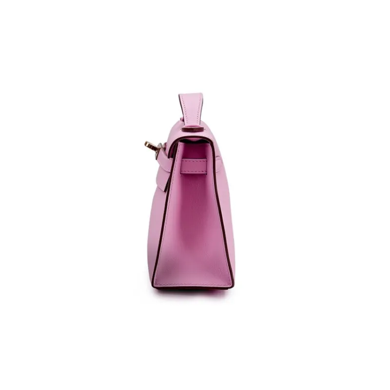 HERMES Mini Kelly Generation 1 Swift Leather Kelly Bag Handbags Women's X9 Mauve Sylvestre Marigold Purple-2