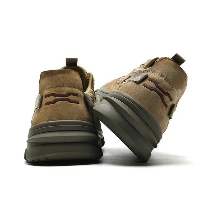Jeep Cushioned Anti Slip Wear Resistant Waterproof Breathable Lightweight Low Top Casual Shoes Men's Brown-4
