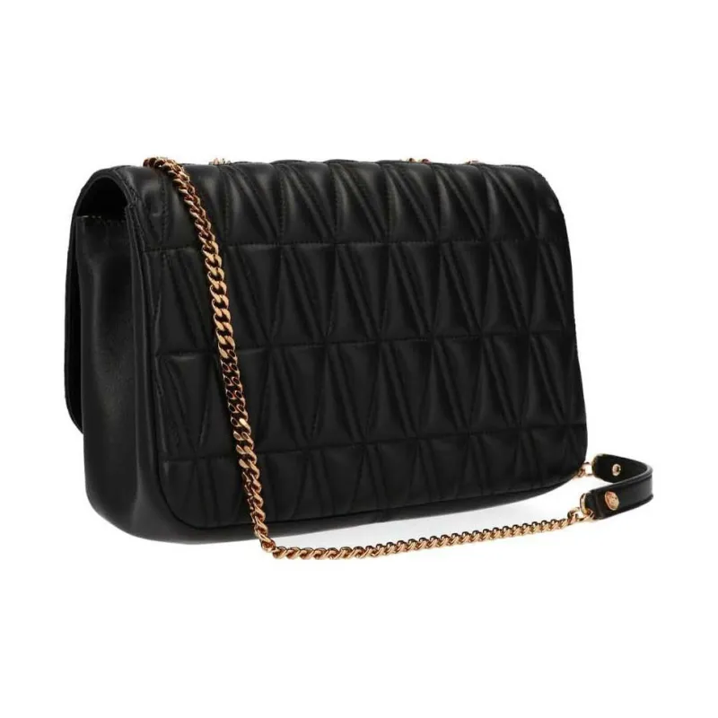 VERSACE Virtus Lambskin Handbag, Shoulder Bag Women's Black-3