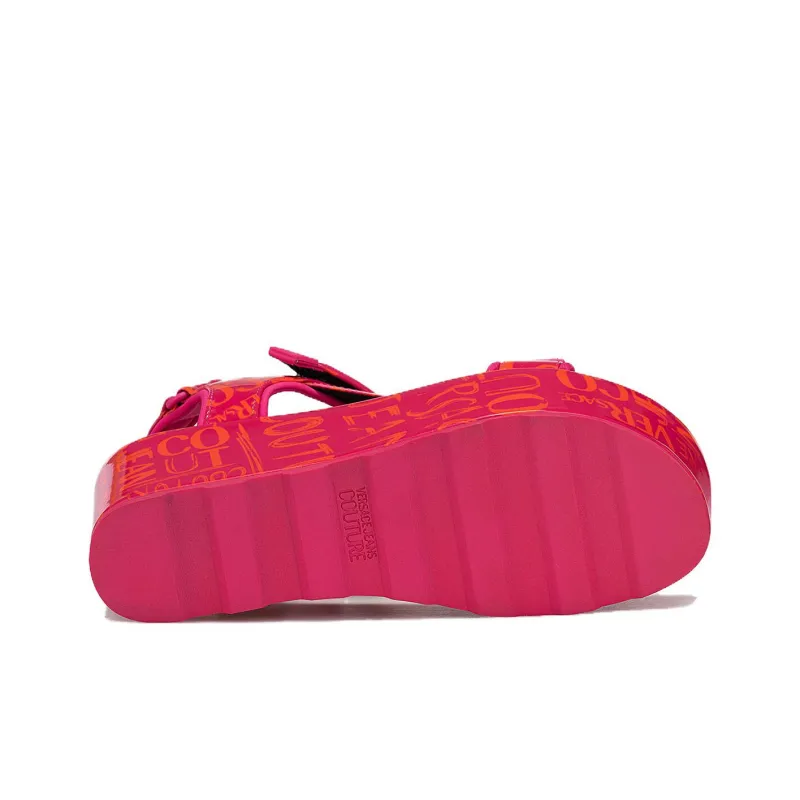VERSACE JEANS Beach Sandals Women's Fuchsia-4