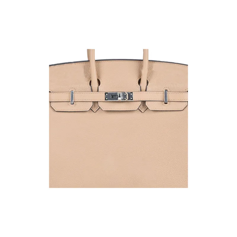 HERMES Birkin Swift Leather Birkin Bag Handbags Regular Women's 0M Chai Milk Tea Beige-5