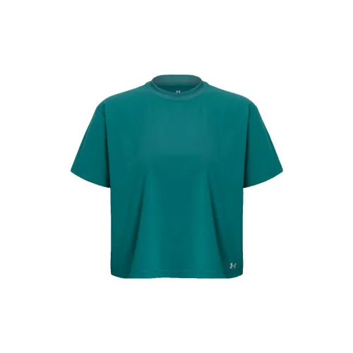 Under Armour Crop Tops Women's Seaside Green