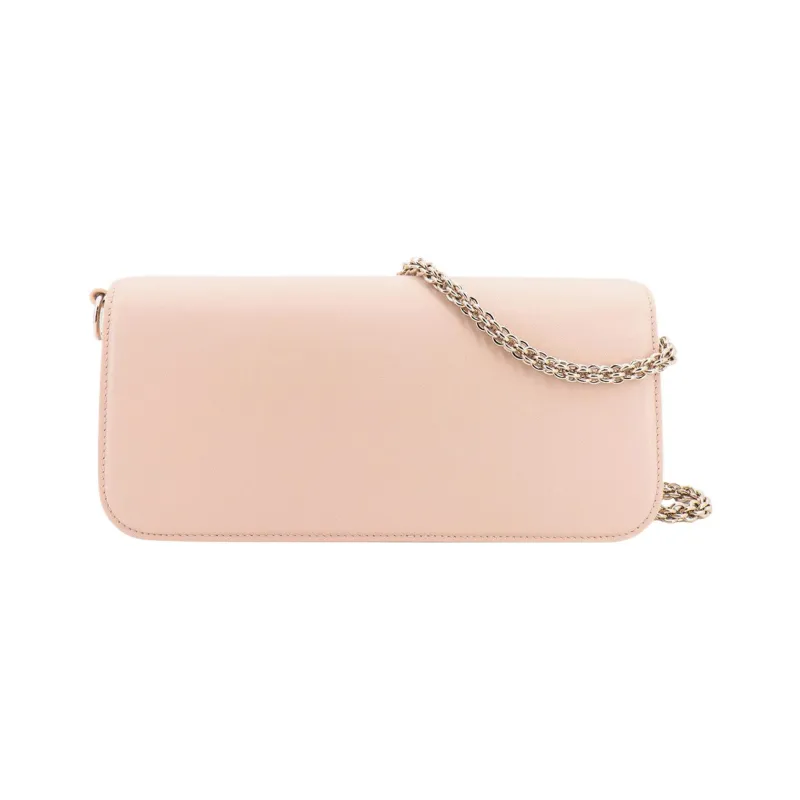 Valentino Locò Calfskin Baguette Bag Handbag Crossbody Bag Shoulder Bag Women's Light Pink-2