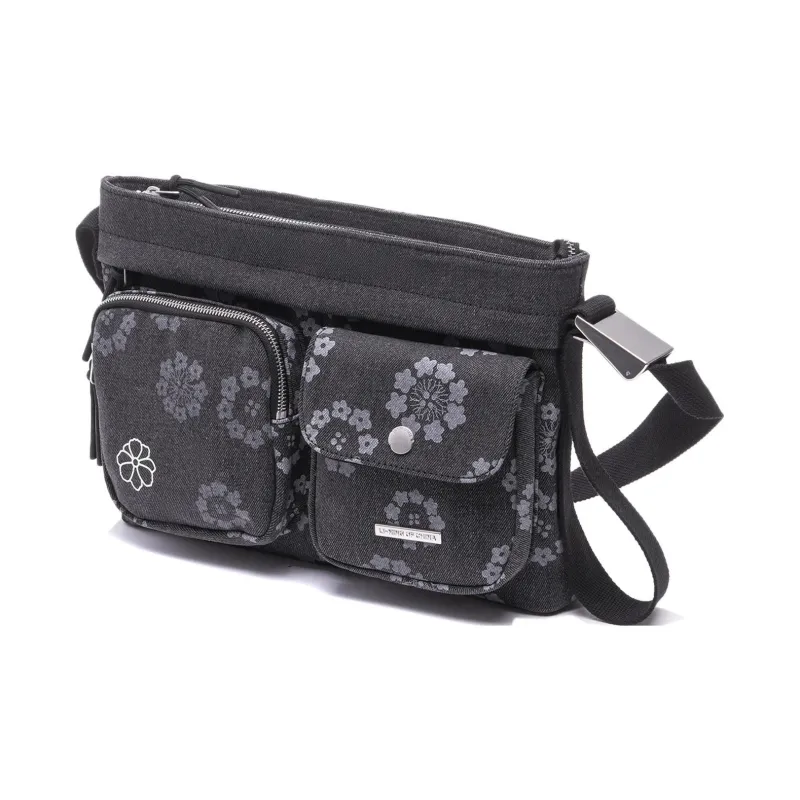 LiNing Cotton Crossbody Bag Regular Unisex Black-1