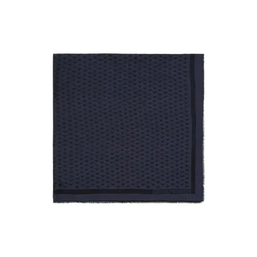 EMPORIO ARMANI Silk Scarves Men Blue