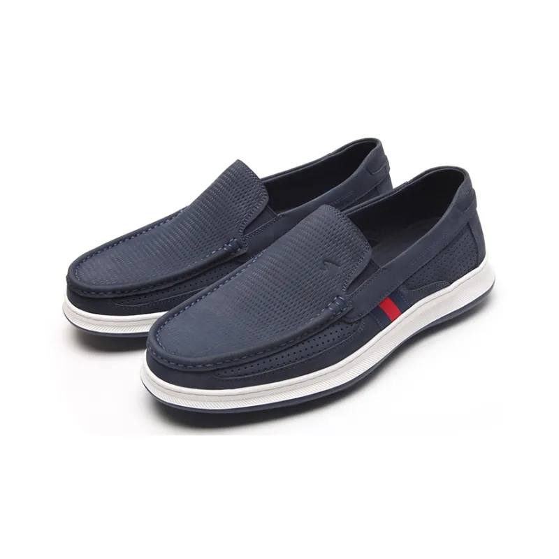 Satchi Casual Leather Shoes Men's Blue-2