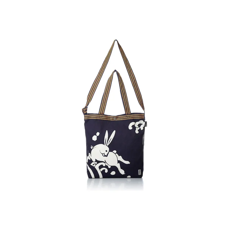 ROOTOTE Cotton Crossbody Bag Regular Unisex Navy Blue-0