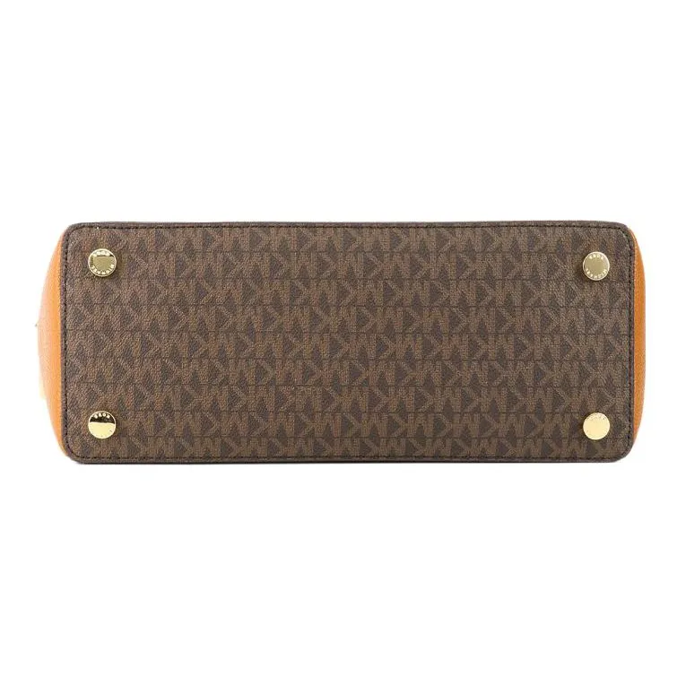 MICHAEL KORS Maxine Dome Bag Handbag Shoulder Bag Crossbody Bag Medium Size Women's Acorn Brown-2