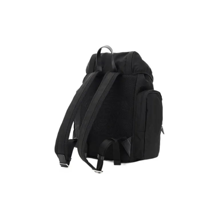 VERSACE Polyamide Backpack Regular Men's Black-2