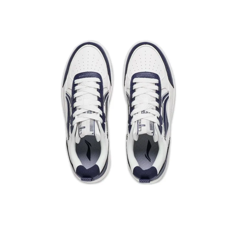 LiNing Tianji 2.0 Anti-Slip Wear-Resistant Low-Top Skateboard Shoes Men's White Blue-3