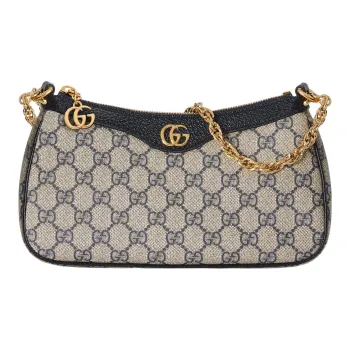 GUCCI Ophidia Canvas With Leather Trim Shoulder Bag, Handbag, Shoulder Bag Women's