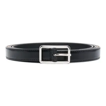 Alexander McQueen Logo Engraved Buckle Belt