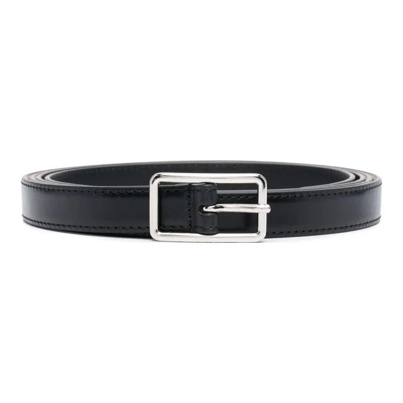 Alexander McQueen Logo Engraved Buckle Belt-0