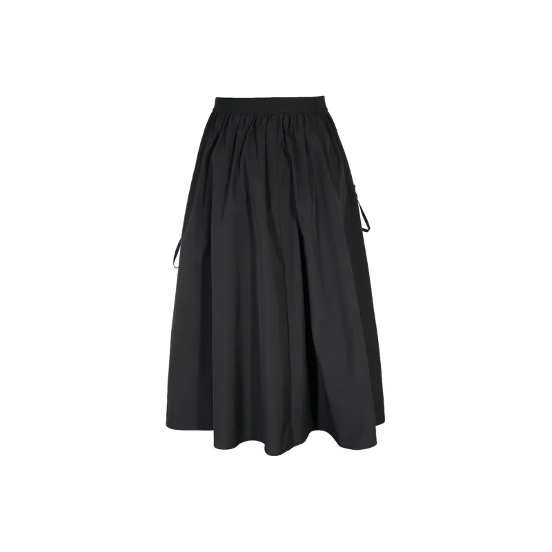 3COLOUR Casual Long Skirts Women's Black-1