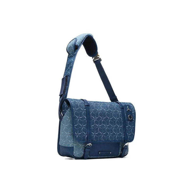 LI-NING 1990 Cotton Cycling Bag Crossbody Bag Regular Unisex Denim Blue-1