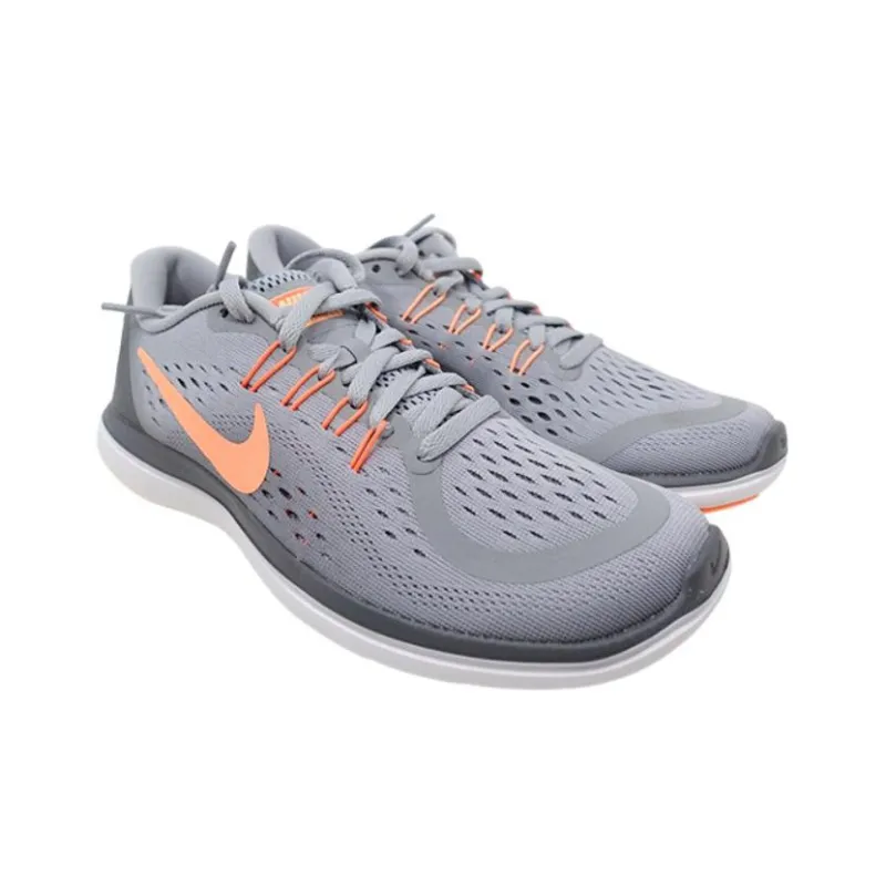 Nike Flex 2017 Rn Wolf Grey Sunset Glow Women's-2