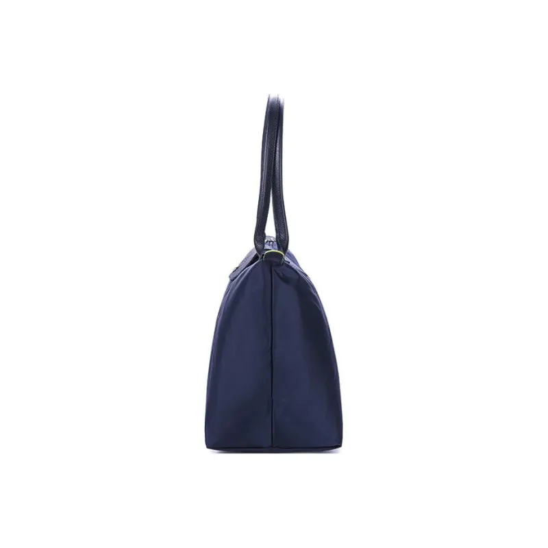 LONGCHAMP Le Pliage Green Canvas With Leather Canvas Bag, Handbag, Shoulder Bag Tubas Women's Marine Blue-2