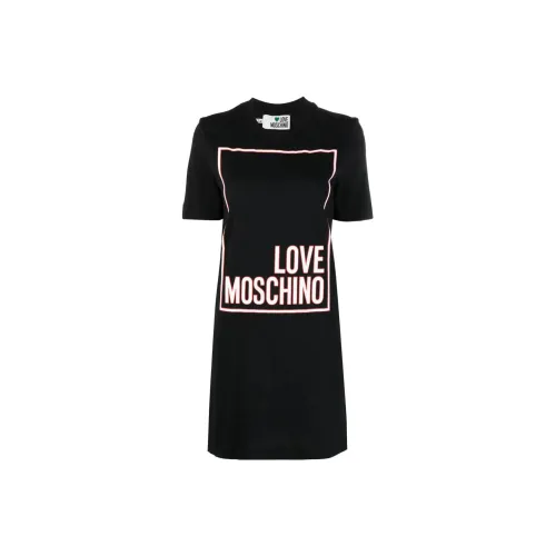 LOVE MOSCHINO Short-Sleeved Dresses Women's Black