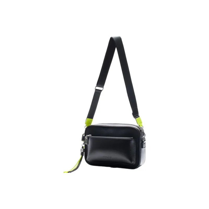 LiNing PU Shoulder Bag, Crossbody Bag Regular Unisex Black-2