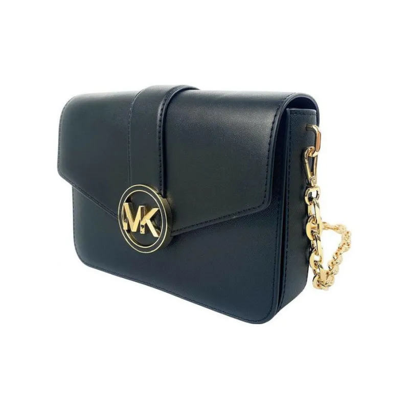 MICHAEL KORS Carmen Artificial Leather Shoulder Bag Women's Black-1