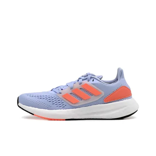 Adidas Pureboost 22 Running Shoes Unisex Low-Top Gray/Blue