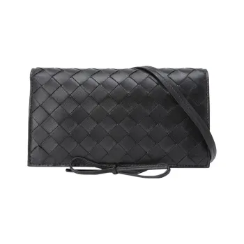 Bottega Veneta Leather Small Square Bag Shoulder Bag, Crossbody Bag Women's Black